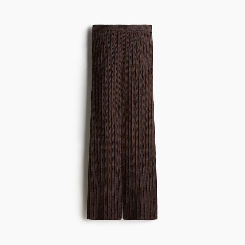 Damen Plissierte Strickhose EB