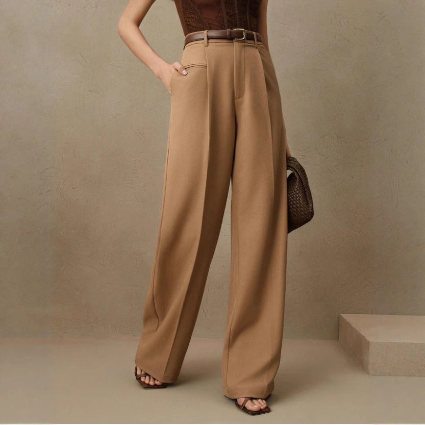 Damen Weite und elegante Anzughose mit hohen Bund EB