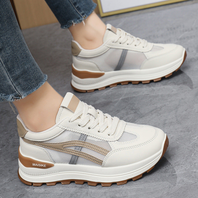 Damen Sportliche Sneakers mit gepolsterter Laufsohle und atmungsaktiver Mesh-Oberfläche EB
