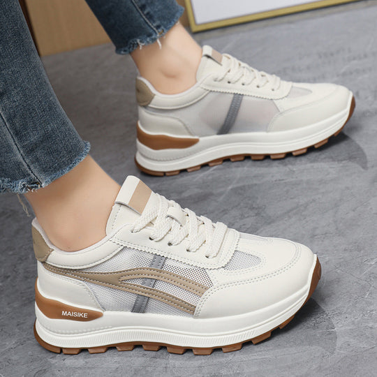 Damen Sportliche Sneakers mit gepolsterter Laufsohle und atmungsaktiver Mesh-Oberfläche EB