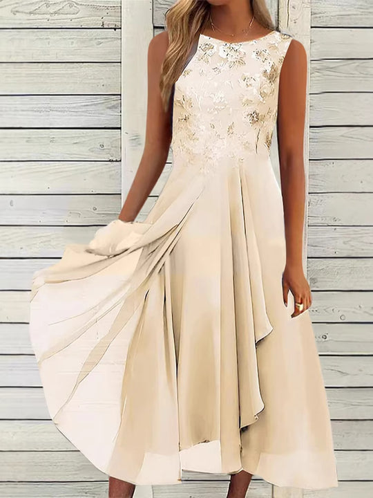 EB | Damen Elegantes Sommerkleid Leicht & Feminin Geschnitten