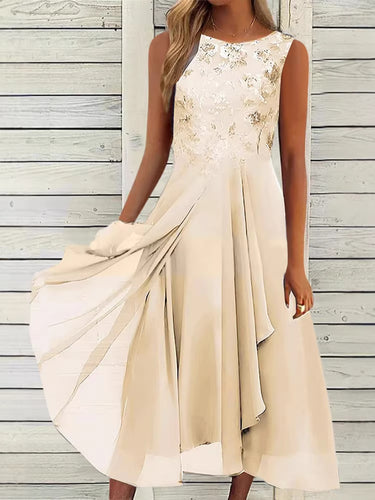 EB | Damen Elegantes Sommerkleid Leicht & Feminin Geschnitten