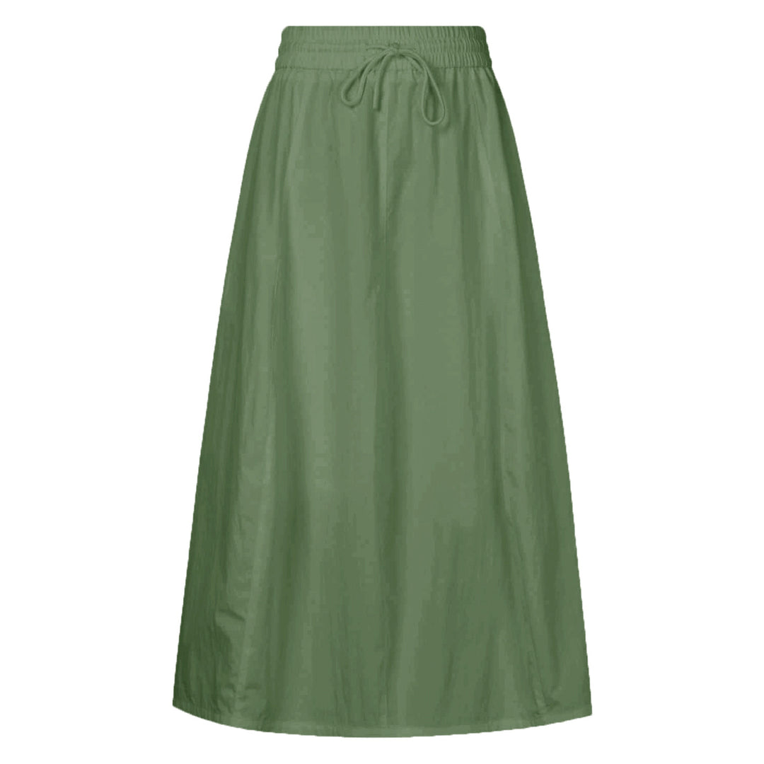 Damen maxilanger Rock mit elastischem Taillenbund und leichtem Material EB