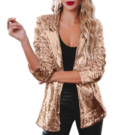 Damen Glitzer Blazer EB