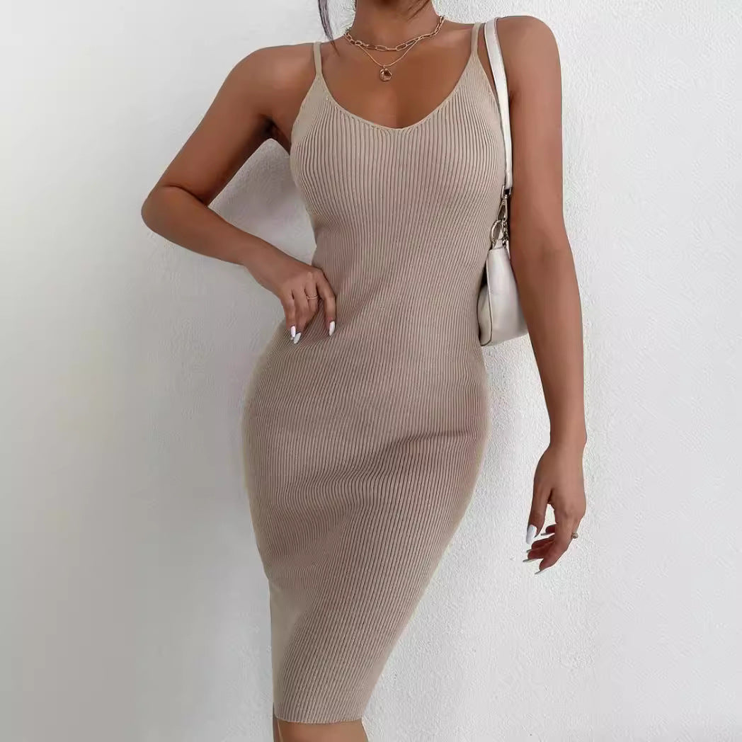 Damen Strickkleid mit figurbetontem Schnitt EB