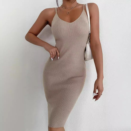 Damen Strickkleid mit figurbetontem Schnitt EB