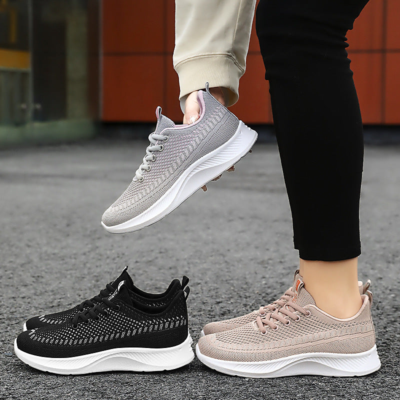 Damen Atmungsaktive und leichte Sneakers mit flexiblem Mesh-Obermaterial EB