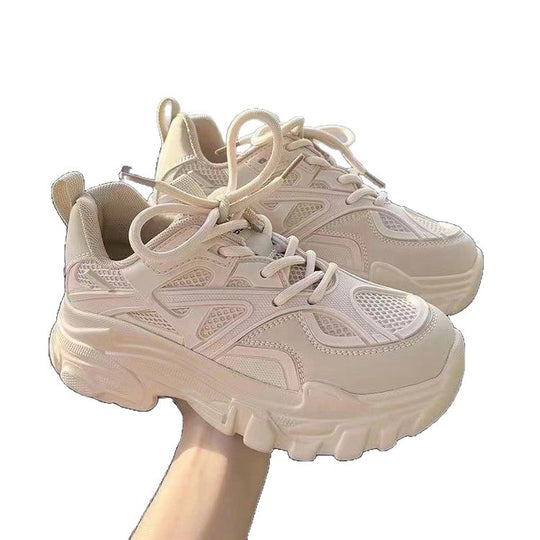 Damen Sportliche Sneakers mit atmungsaktivem Mesh-Obermaterial und rutschfester Sohle EB