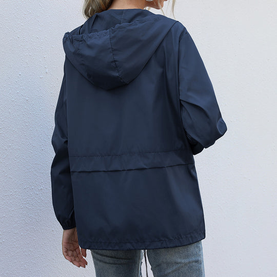 Damen Freizeitjacke mit verstellbarem Kordelzug und leichtem Material EB