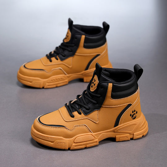 Damen modische High-Top Sneakers mit atmungsaktiver Mesh-Oberfläche und robuster Laufsohle EB