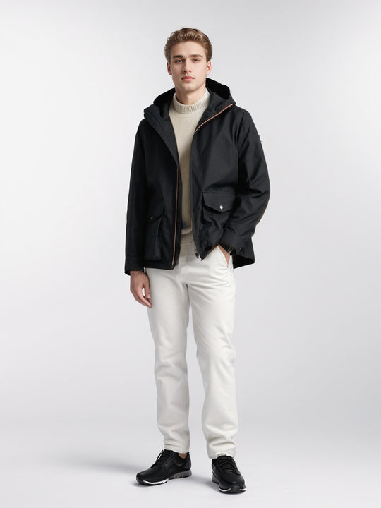 Herren Outdoormantel mit abnehmbarer Kapuze EB