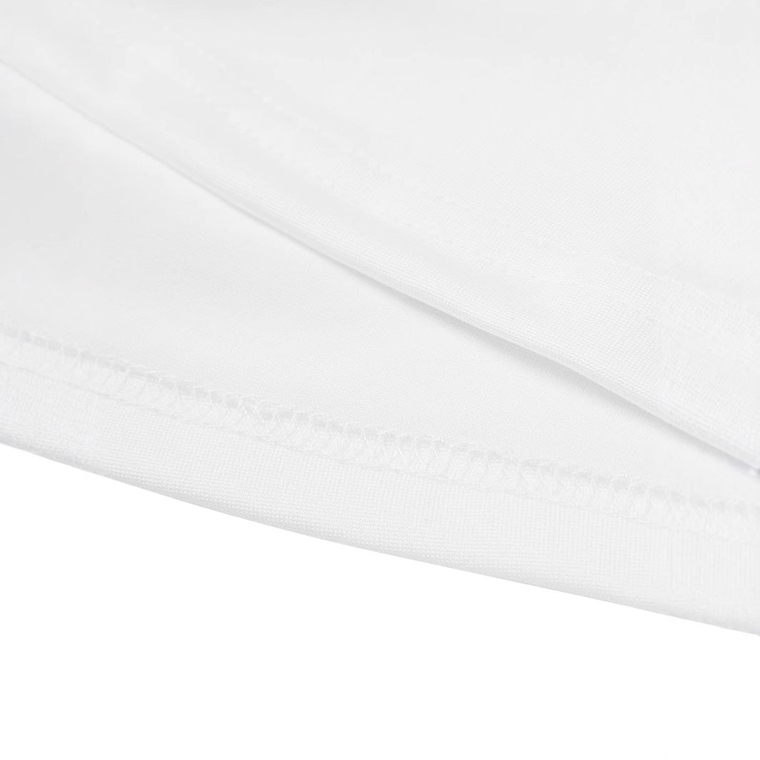 Damen Crop-T-Shirt mit kreativem Kinderzeichnungsmuster EB