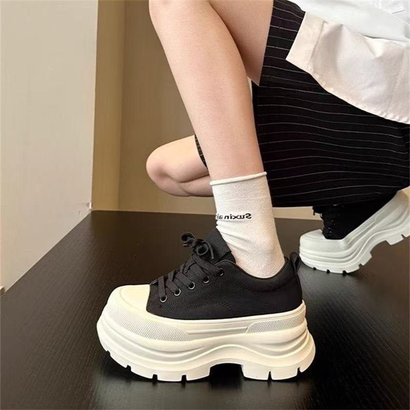 Damen High-Top Sneakers mit dicker Sohle und atmungsaktivem Obermaterial EB