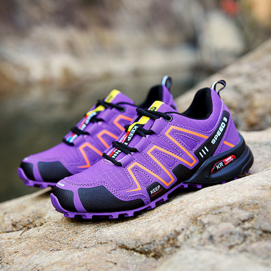 Damen Sportliche Trailrunning-Schuhe mit rutschfester Sohle und atmungsaktivem Obermaterial EB