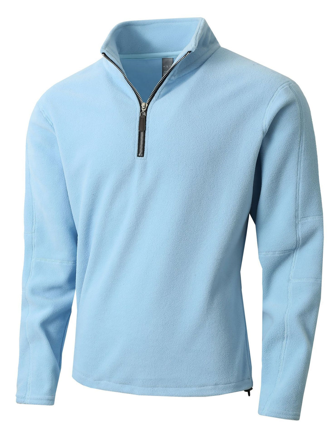 Herren Fleece-Pullover mit halblangem Reißverschluss und Stehkragen EB