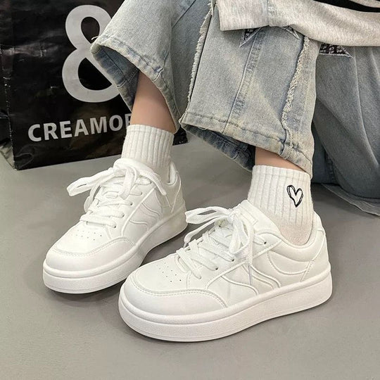 Damen Sportliche Sneakers mit anatomisch geformter Sohle und atmungsaktivem Obermaterial EB