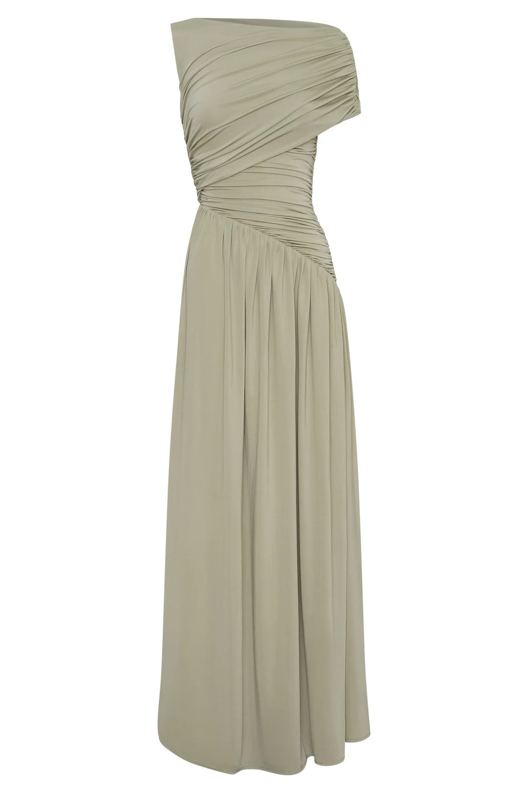 Damen Elegantes Abendkleid mit asymmetrischen Rüschendetails EB