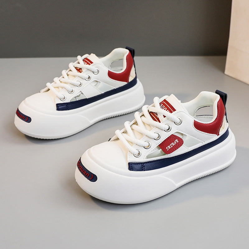 Damen modische Sneaker mit innovativem Sohlendesign und atmungsaktiver Obermaterialstruktur EB