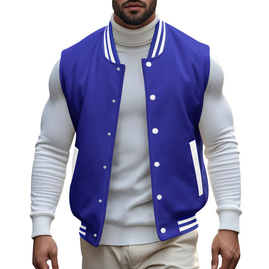 Herren trendige Collegejacke mit sportlichem Schnitt EB