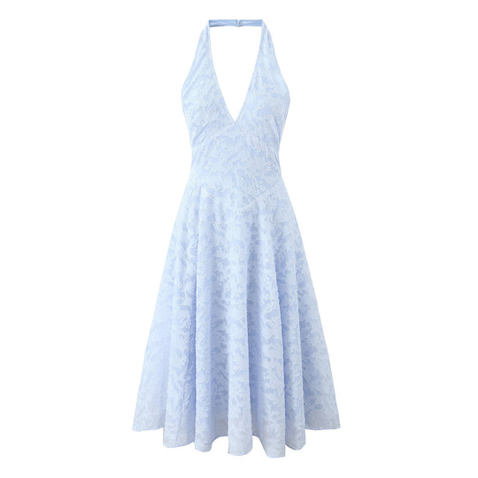 Damen elegantes Halterkleid EB