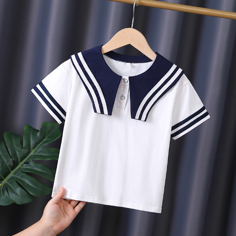 Mädchen Matrosen-T-Shirt EB
