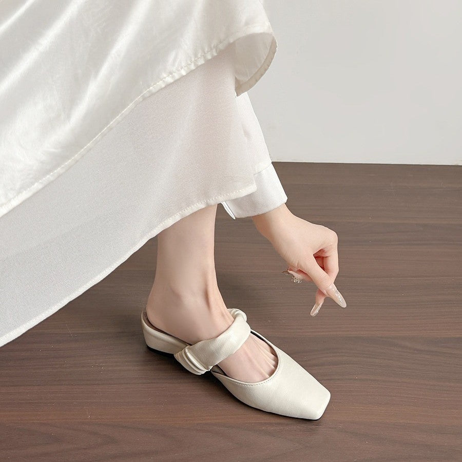 Damen elegante Sling-Pump mit modischem Schleifenakzent und komfortablem Blockabsatz EB