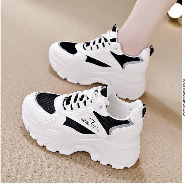 Damen High-Top Sneakers mit trendigem Chunky-Design und atmungsaktiver Obermaterialkombination EB