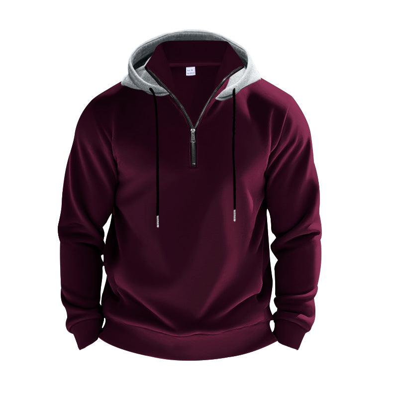 Herren Kapuzenpullover mit modernem Reißverschluss und stylischem Schnitt EB
