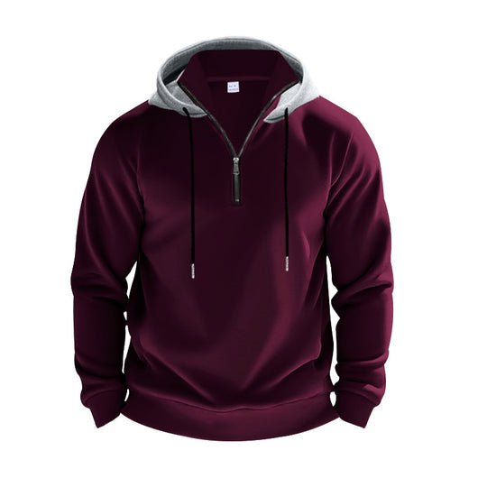 Herren Kapuzenpullover mit modernem Reißverschluss und stylischem Schnitt EB