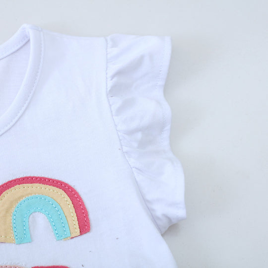 Mädchen Baumwollkleid mit zauberhaftem Einhorn-Motiv EB