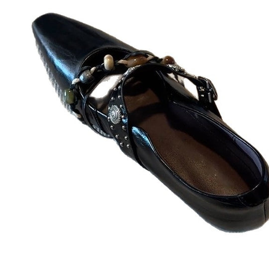 Damen elegante Slingback-Pumps mit modischem Schmuckdetail EB