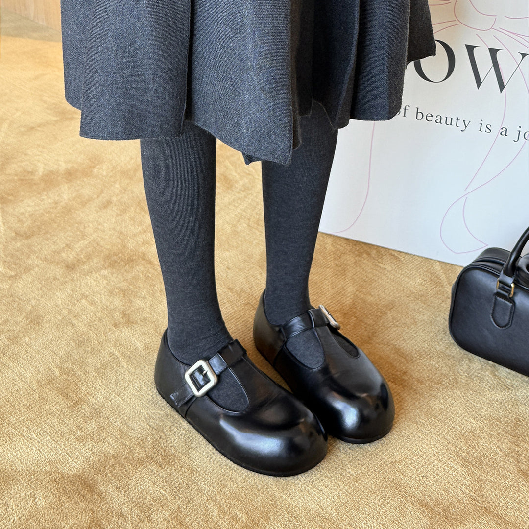 Damen elegante Mary Jane Ballerinas mit dekorativen Schnallen EB
