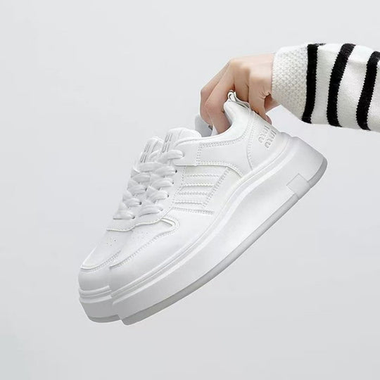 Damen Sneaker mit extra dicker Laufsohle und atmungsaktivem Obermaterial EB