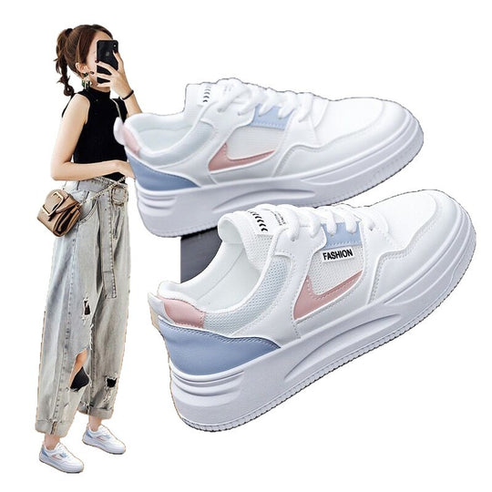 Damen Modische Sneakers mit atmungsaktiver Mesh-Oberfläche und rutschfester Sohle EB