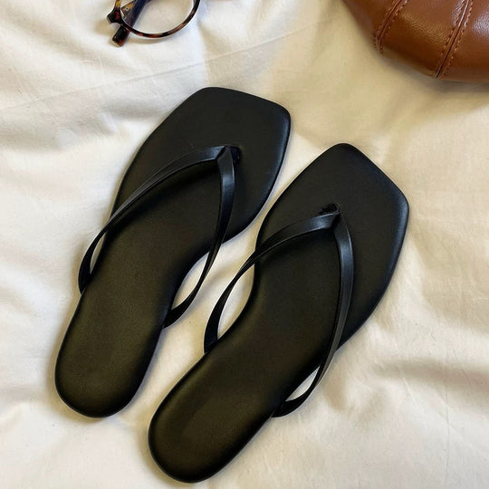 Damen Zehentrenner-Sandalen mit elegantem Riemendesign und ergonomischem Fußbett EB