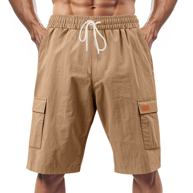 Herren Cargo-Shorts mit vielseitigen Taschen und elastischem Bund EB