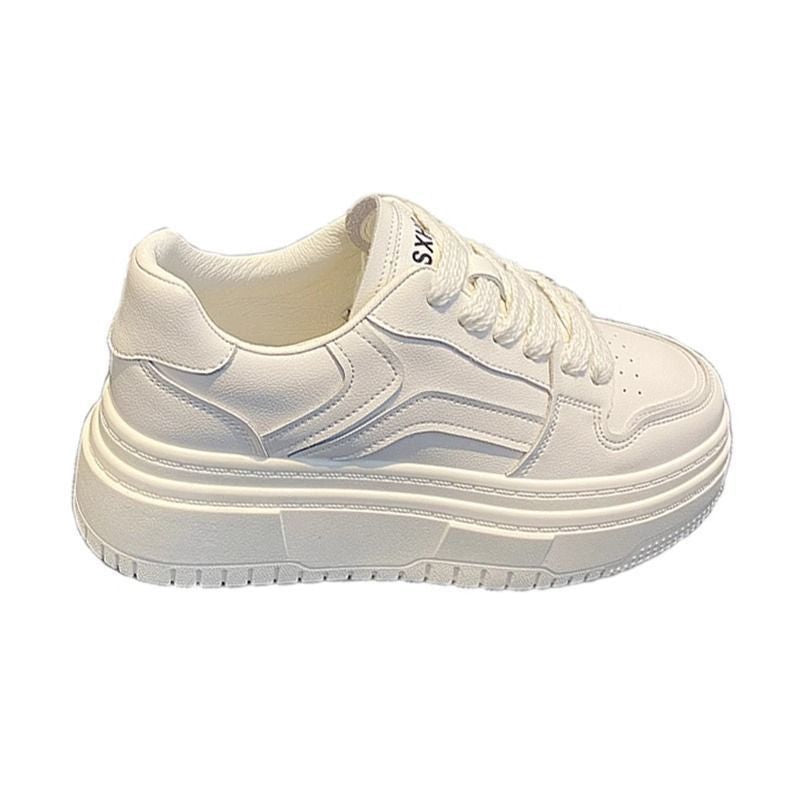 Damen Sportliche Plateau-Sneaker mit modischem Kontrastdesign EB