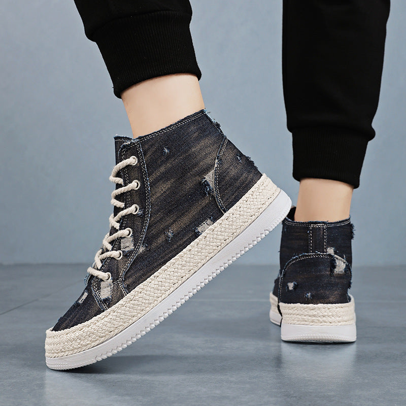 Herren Modische High-Top Sneakers im urbanen Design EB