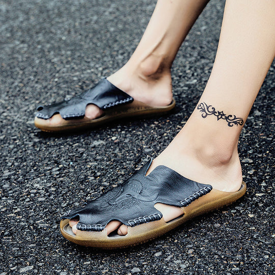 Damen Leder-Clogs mit luxuriösem Design und atmungsaktiver Sohle EB