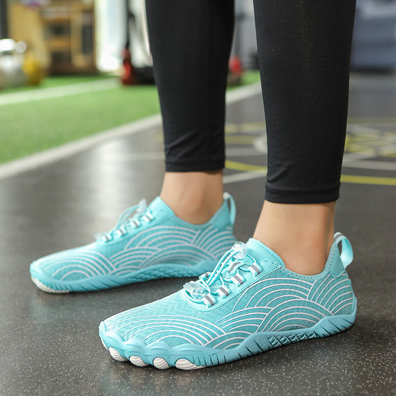 Damen Flexible Aqua-Sport-Schuhe mit atmungsaktivem Obermaterial und rutschfester Sohle EB