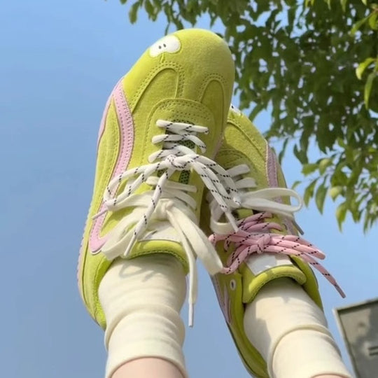 Damen Sneaker mit verspieltem Applikationsdesign und atmungsaktivem Obermaterial EB