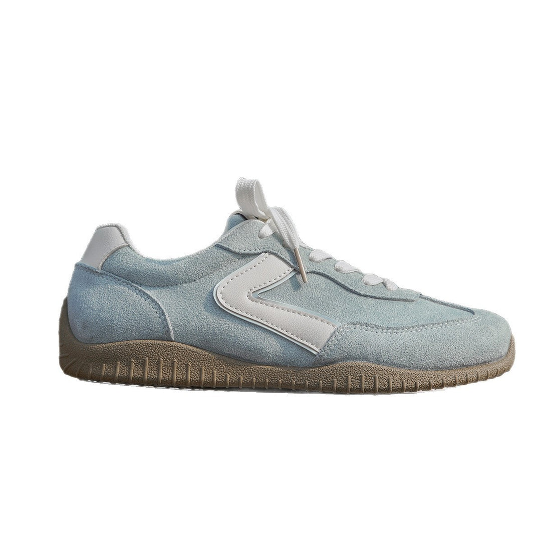 Damen Veloursleder-Optik Casual-Sneaker mit ergonomischer Komfortsohle EB