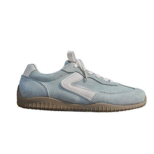 Damen Veloursleder-Optik Casual-Sneaker mit ergonomischer Komfortsohle EB