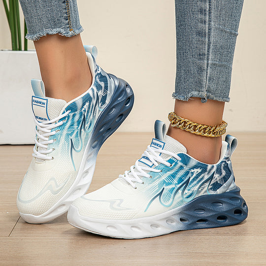 Damen Sportliche Laufschuhe mit atmungsaktiver Obermaterialstruktur und dämpfender Sohle EB