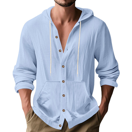Herren lässige Sommerjacke mit Kapuze EB
