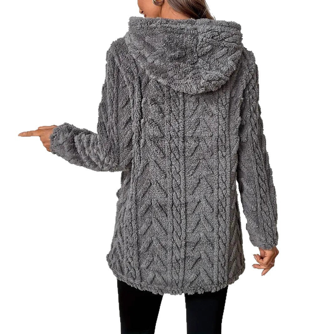 Damen Kuscheliger Hoodie mit Struktur EB