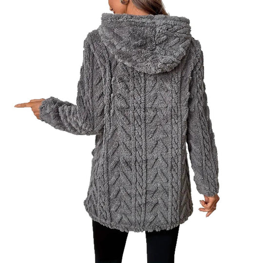 Damen Kuscheliger Hoodie mit Struktur EB
