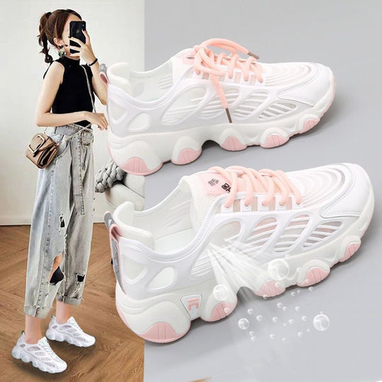 Damen Sportliche Laufschuhe mit atmungsaktiver und federnder Sohle EB