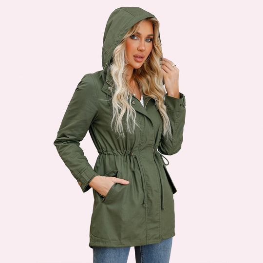 Damen Funktionsjacke mit verstellbarem Bund und Reißverschluss EB