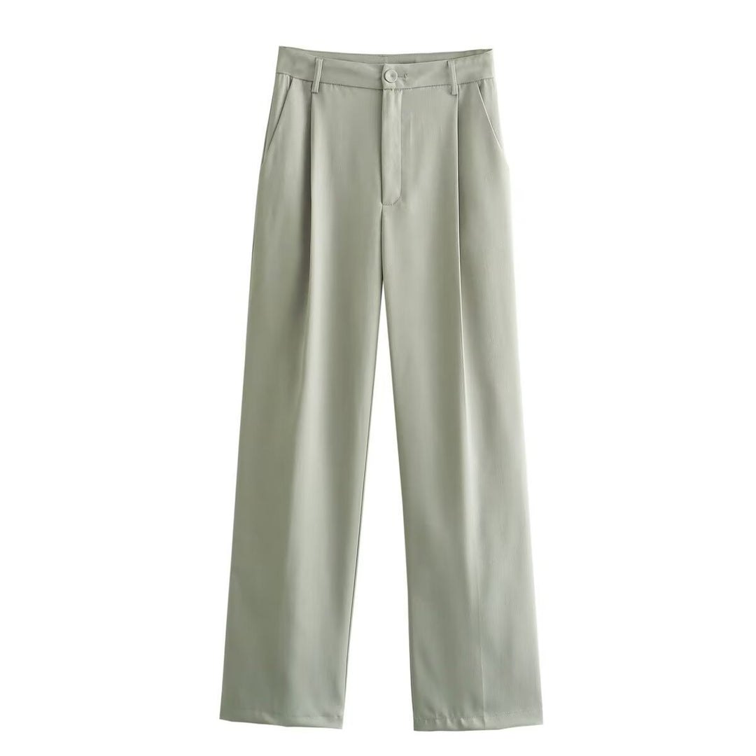 Damen Weite Tuchhose mit eleganter Bundfalte EB